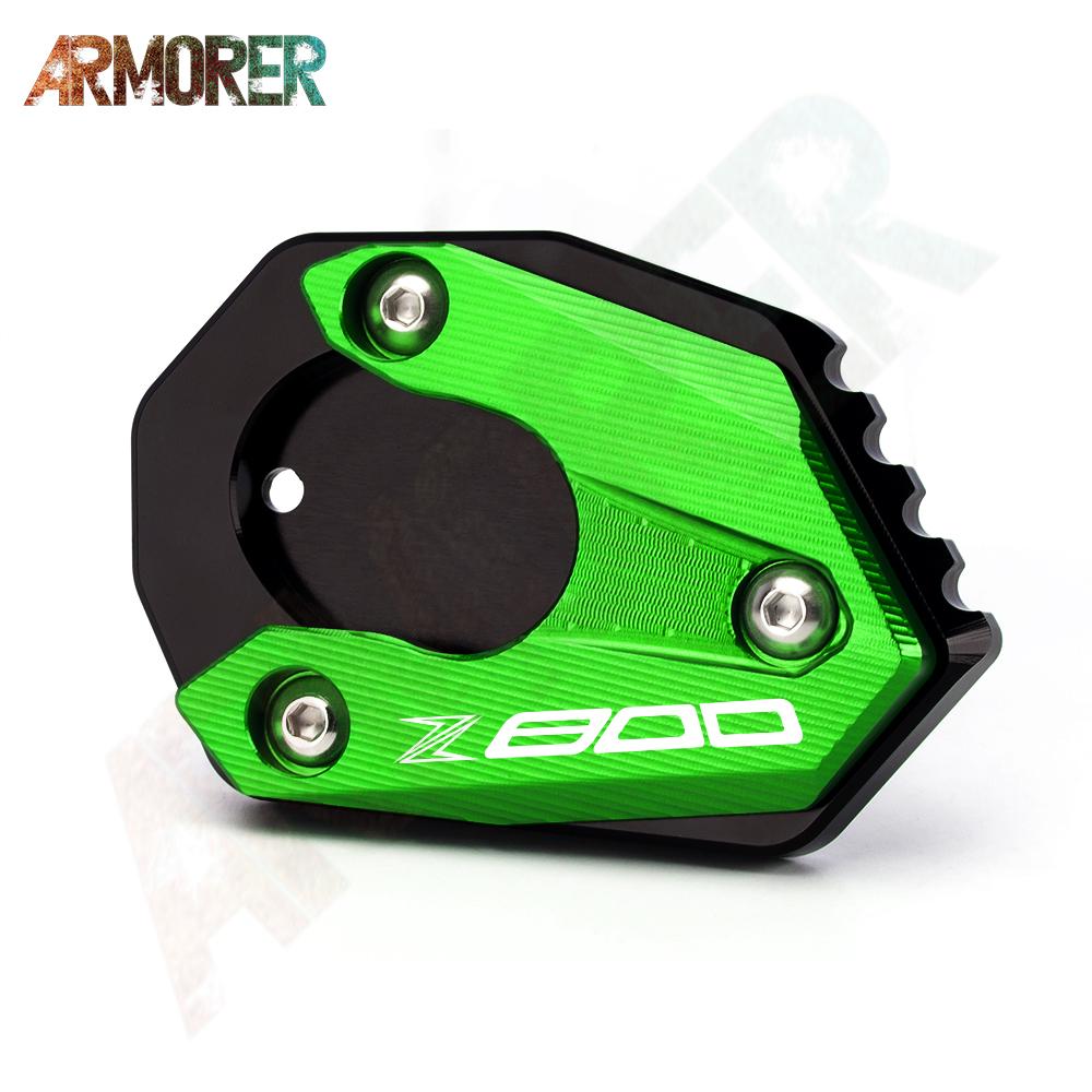 Kickstand Side Stand Extension Pad Support Plate Motorcycle Accessories For Kawasaki Z 800 900 Z800 13 - 16 Z900 Z 900 17 -