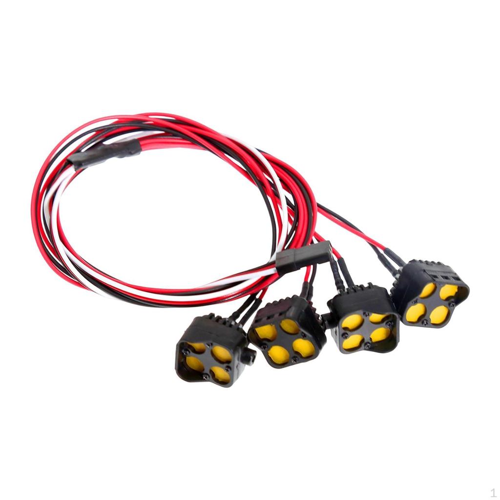Headlight Three Dynamic Lighting Modes Repair RC Car LED Top Light Kit for 1/8 Vehicles
