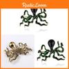 Animal Octopus Brooch Alloy Pin Accessory For Fashionable Men And Women