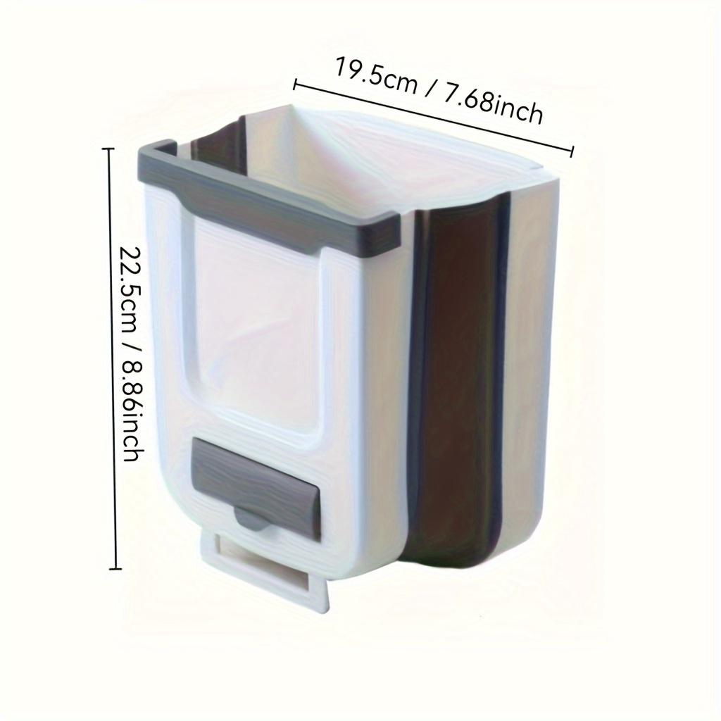 Pattumiera Pieghevole da Parete con Porta Sacchetti Integrato - Pattumiera Salvaspazio per Cucina/Porta Armadio, Pattumiera per Organizzazione Domestica