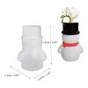 Christmas DIY Santa Claus Candle Holder Resin Craft Flower Pot Elk Bell Silicone Mold Snowman Epoxy