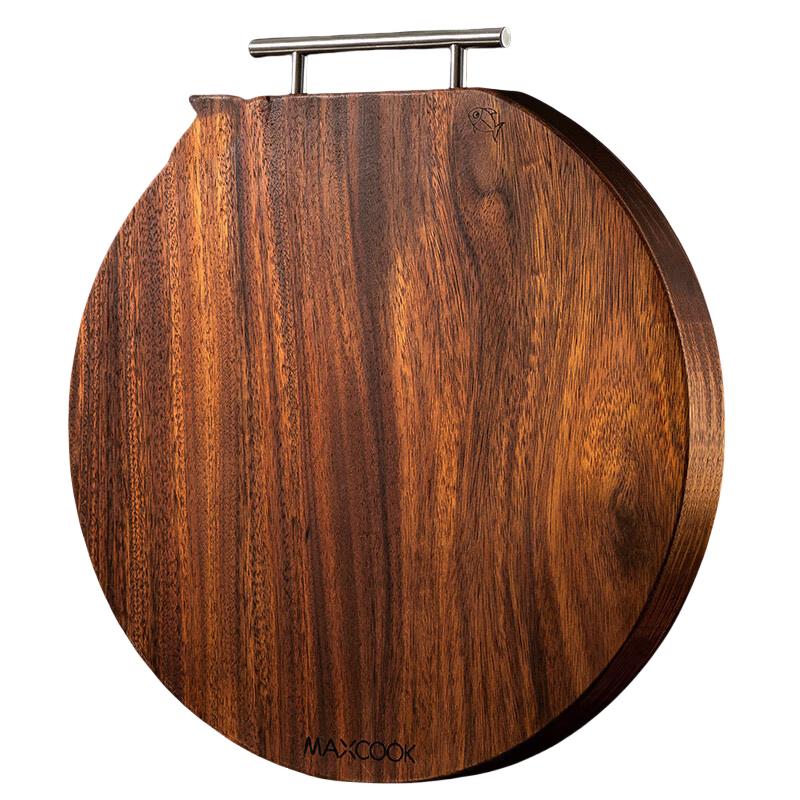 Meichu Round Ebony Wood Cutting Board