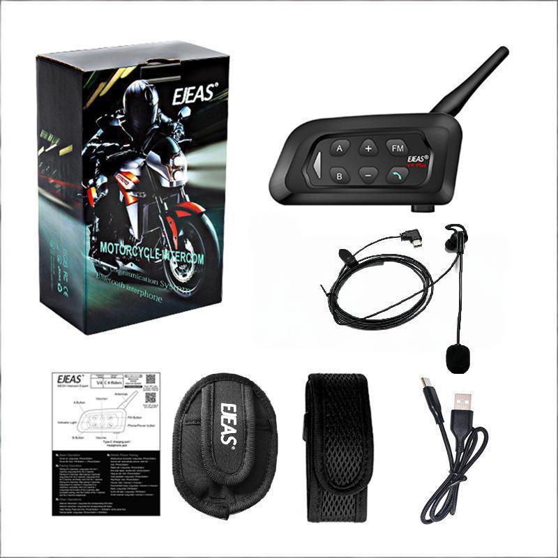 Xinowy V4c PRO Football Referee 4-Person Walkie-Talkie Set: In-Ear Left Ear, 3 Units + Bag