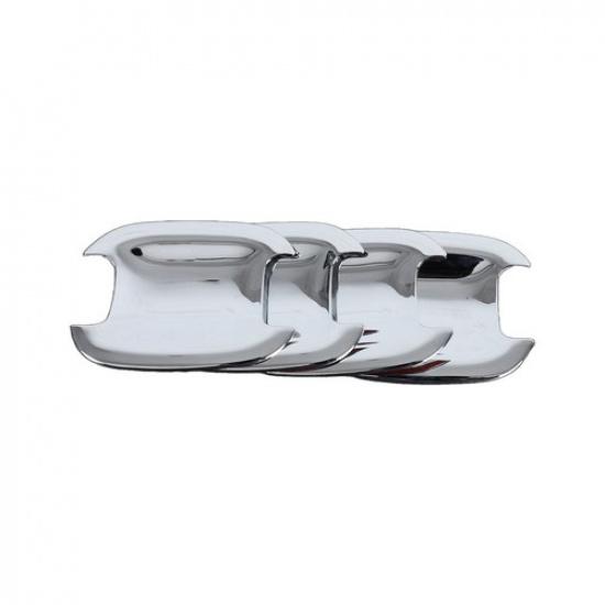 Silver Exterior Door Handle Bowl Cover Trim For Ford Maverick +