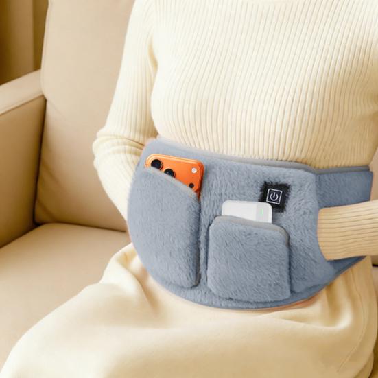 Heating Waist Belt for Women Adjustable Electric Heated Strap 3 Temperature Settings Portable Heat Pad for Back Abdomen Relaxation