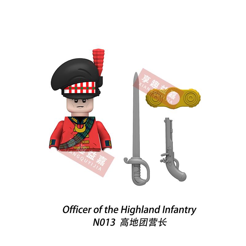 Military affairs Napoleon French Cuirassier Dragoon Building Blocks Model Bricks mini Action toy Figures Toy gift for children