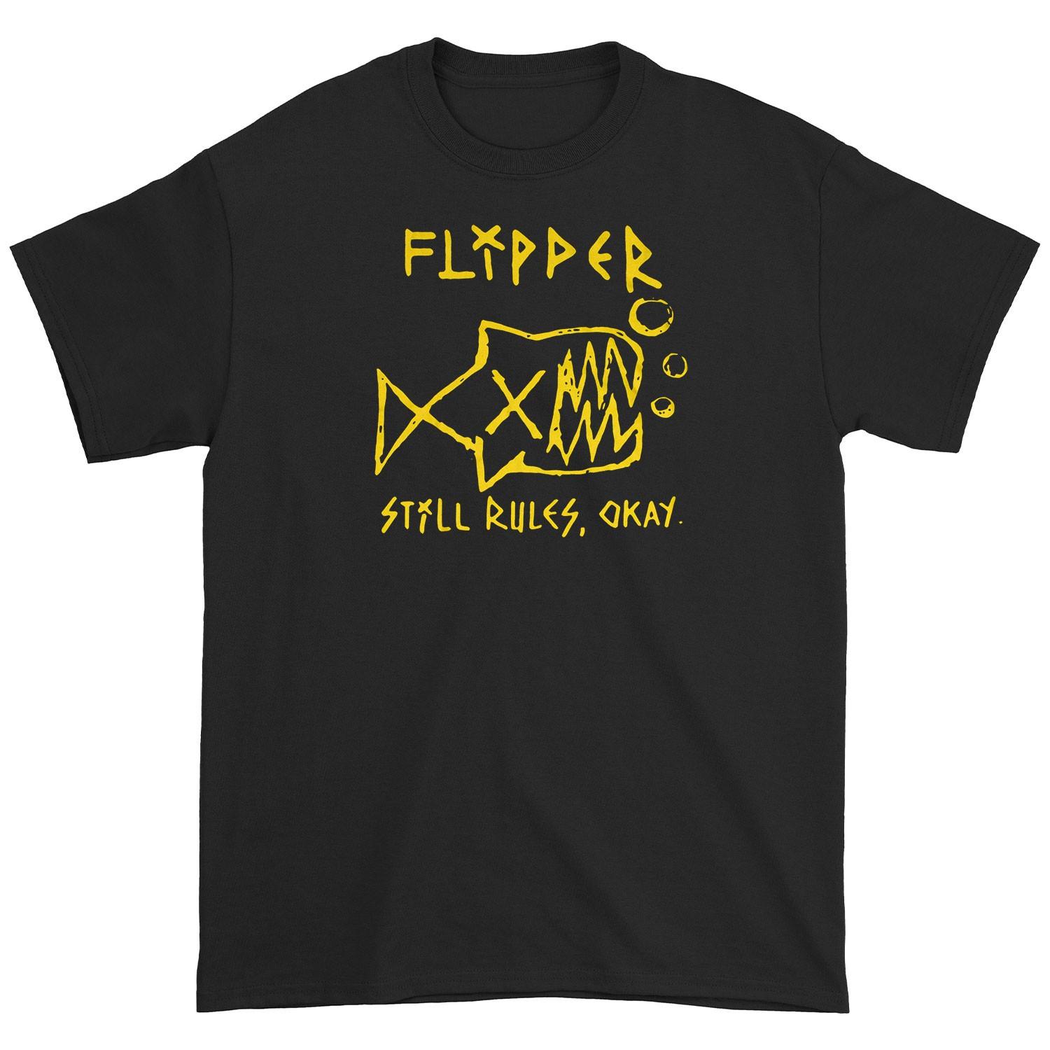 Men s Flipper Still Rules T-shirt Large Black L