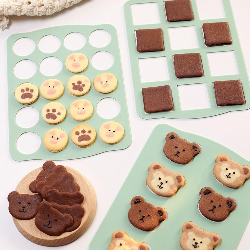 1Pcs Japanese Cookie Mold Silicone Cookie Mold Dacquoise Mold Chocolate Cake Decorating Kitchen Accessories Tool