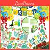 Party Dinosaur Cartoon Birthday Supplies Tableware Plates Cups Tablecloth Banner