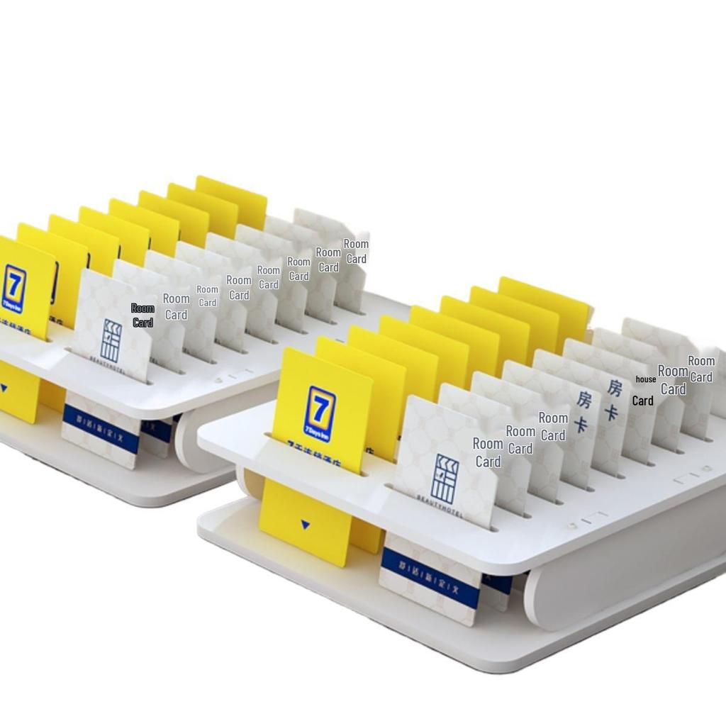 Hotel-Schlüsselkarten- und Visitenkarten-Organizer-Box mit mehreren Fächern