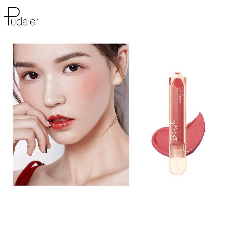 

Pudaier Soft Mist Matte Liquid Blush Natural Repair Rouge Powder Монохромный телесный макияж Румяна-стик