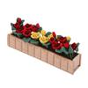 Wooden Flower Pot Model Ature Flower Bed Dollhouse Accessories for Landscape Decoration