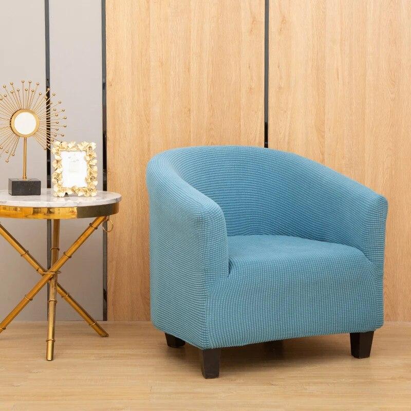 Club Chair Cover Tub Sofa Cover Polar Fleece Single Sofa Couch Cover Stretch Sofa Slipcovers For Living Room Study Bar Counter