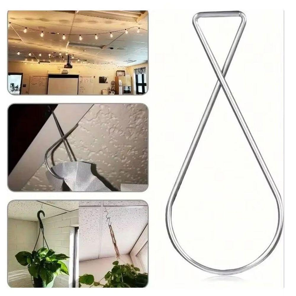 50Pcs/Set Heavy Duty Ceiling Hook Clips Rust Proof T-bar Drop Ceiling Clip Office Decor