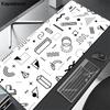 Game Mousepad Art Line Gaming Mouse Pad Alfombrilla X Mouse Mat Computer Gamer Keyboard Pads Oversize Desk Pad