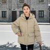 Padded clothes women's winter clothes new down padded clothes women's loose hooded short thickened women's padded jacket