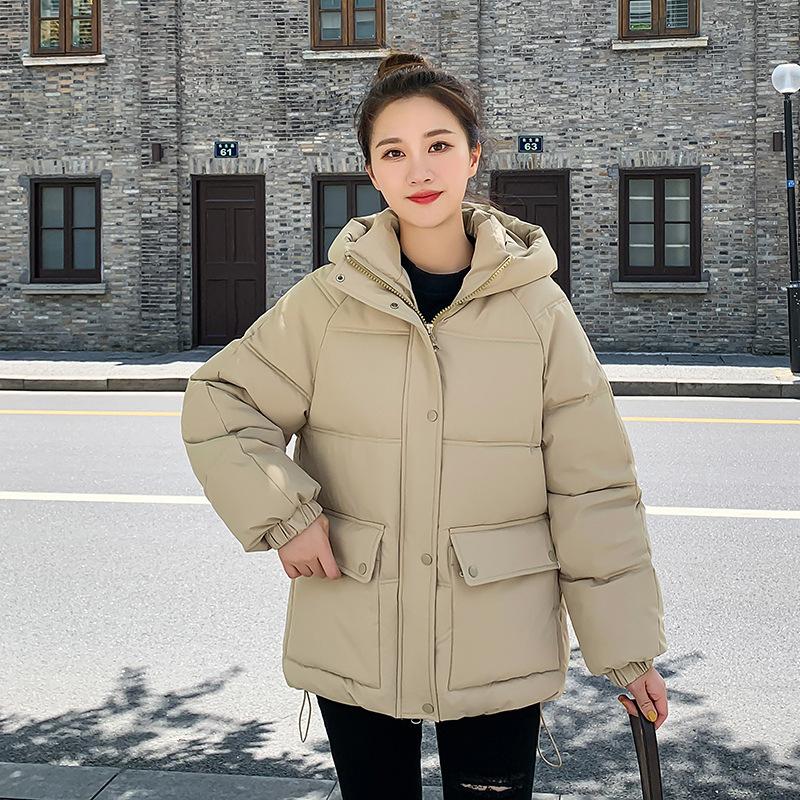 Padded clothes women's winter clothes new down padded clothes women's loose hooded short thickened women's padded jacket