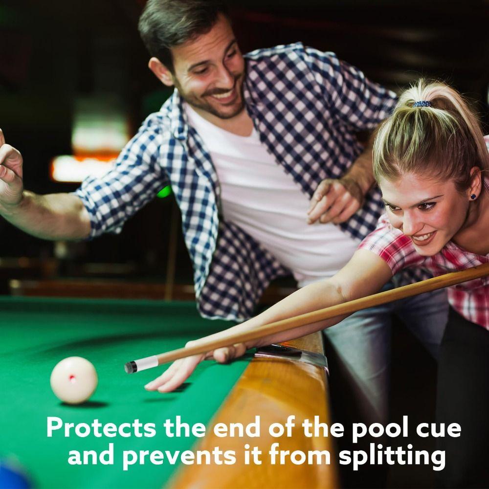 10 Sets 12mm/13mm Cue Stick Ferrules Brass Screw Billiards Head Cover  Billiard Pole