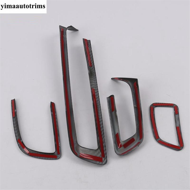 Dashboard Central Middle Air AC Conditioning Outlet Vent Frame Decoration Cover Trim Accessories For Honda FIT JAZZ 2014 -