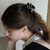 EN011 Double Color Edge Ribbon Hair Clip (Ivory, Black)