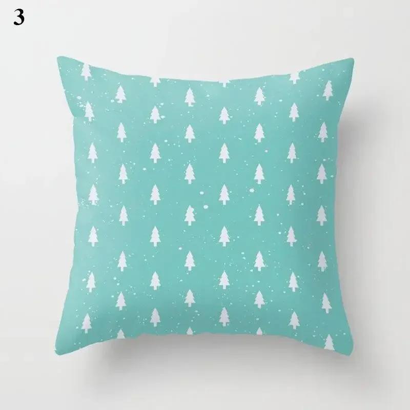 Light Blue Green Mint Cushion Cases Geometric Pattern Smooth Pillowcase American Style Comfortable Soft Home Decorations 45*45Cm