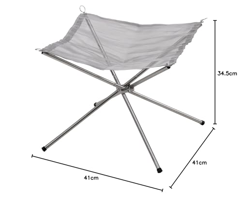 BUNDOK Handy Bonfire Stand BD-480 with Storage Case, Folds To 44cm, and Fits Bonfires