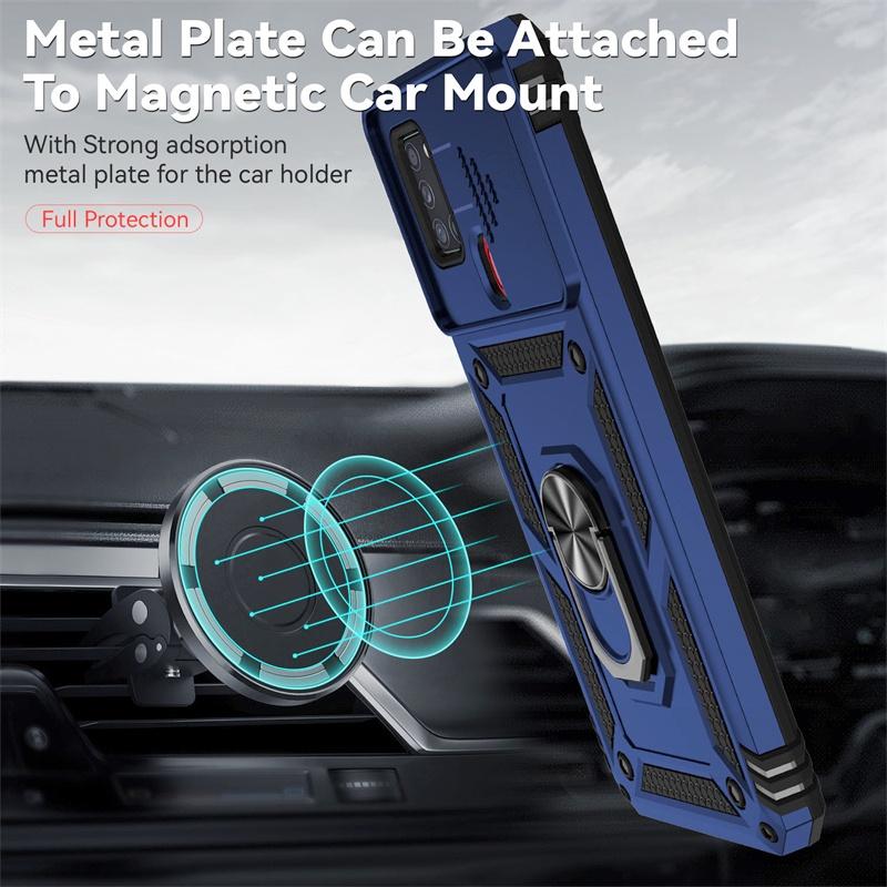 For Samsung A21s Case Magnetic Ring Stand Holder Armor Back Cover For Samsung Galaxy A21S A 21s A21 s Camera Lens Protect Fundas