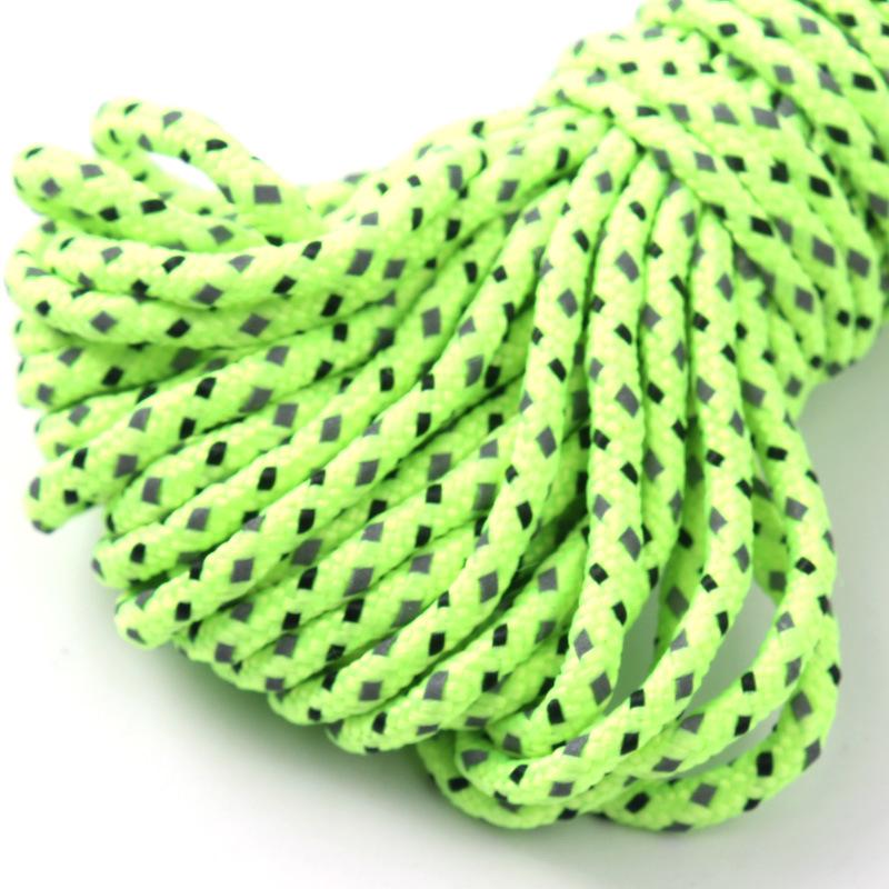 CLS High Visibility Reflective Rope 50m, 4mm, Durable Polypropylene for Outdoor Tent and Tarp Use
