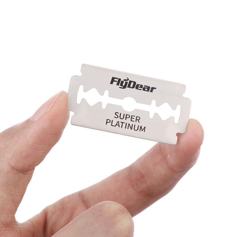 100 Pcs Stainless Steel Razor Blade Old-Ed Manual Double-Sided Razor Blade Hairdressing Barber Shop Tools