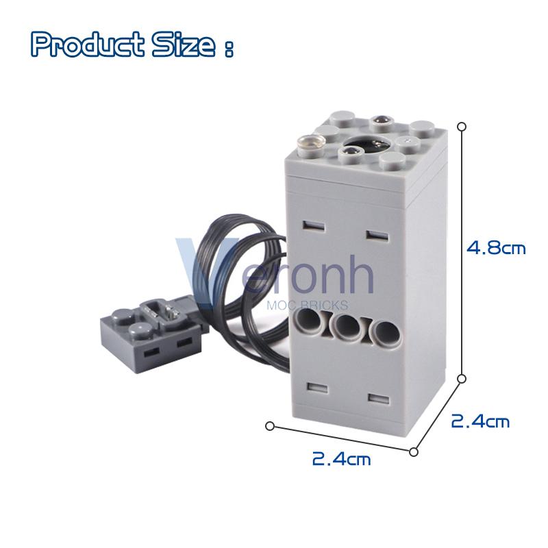 Technical Spray Exhaust Red Light Modified Unit Building Blocks Compatible MOC Supercar Train Castle Military Series Bricks Toys