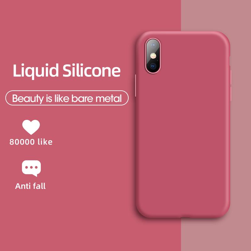 Buy For Samsung Huawei Liquid Silicone Case For iPhone X XS Max XR ...