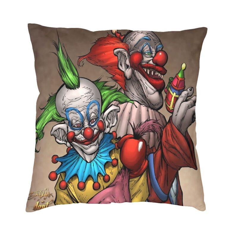 Killer Klowns From Outer Space Funny Horror Movie Cushion Cover 45x45cm Home Decorative Printing Throw Pillow Sofa Double Side
