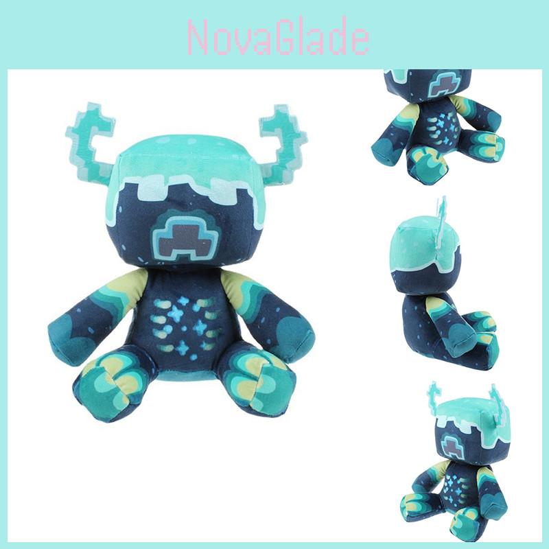 Minecraft Warden Plush Stuffed Animal Soft Pixel Doll Children Gift Toy 25cm