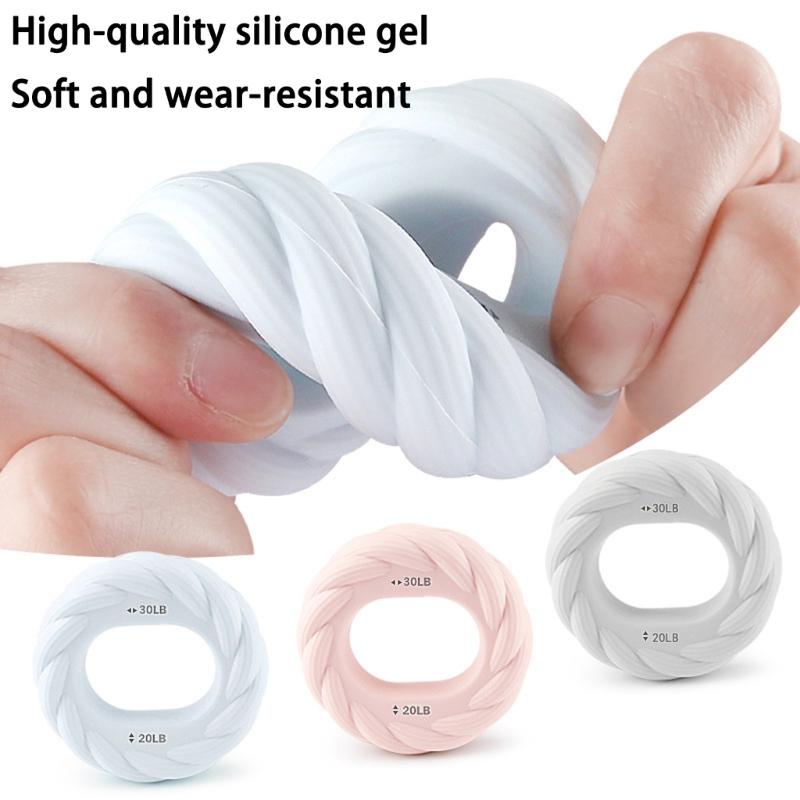 Adjustable Hand Grip Rings Carpal Expander Silicone Exerciser Portable Muscle Finger Forearm Trainer for Homes Gym