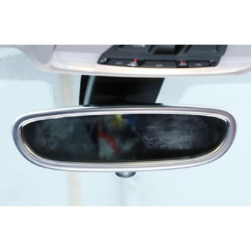 18-22 Matte Silver Rearview Mirror Frame Car Middle Console For BMW 5 Series G30