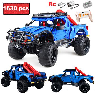 No Tóxico 1630 Piezas Ciudad Camión Todoterreno Rc Bloques de Construcción Moc Técnico Control Remoto Eléctrico Modelo de Coche Ladrillos Vehículos de Ingeniería Juguetes Regalo para Niño