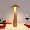 Nordic Wooden Mushroom Night Lamp Minimalist Vintage Style Bedside & Table Light for Bedroom and Living Room Night Light