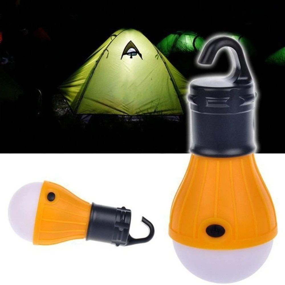 LED Outdoor Camping Lantern ABS Mini Camping Light Durable Hanging Tent Lamp Light Bulb  Fishing
