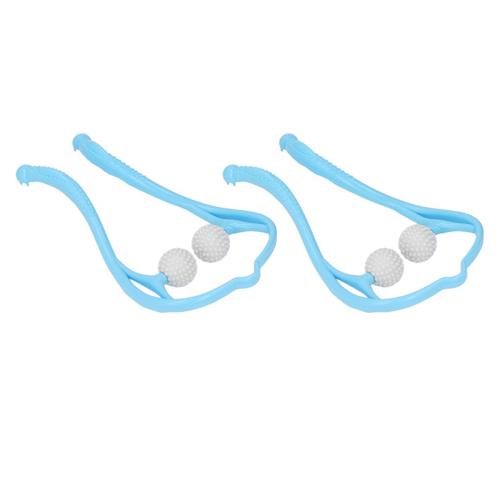 2pcs Neck Massager Dual Trigger Point Ergonomic Handheld Massager for Neck Shoulder