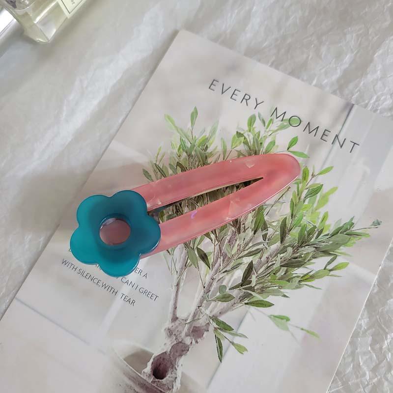 

Заколка-цветок из ацетата в корейском стиле: 2025 Новый Duckbloss & Side Clip для детей