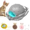 Sports Activated Interactive Cat Toy Indoor Cat with Automatic Moving Ball Toy Spinning Ball and Light Electric Cat Mouse Toys