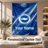Tapestry Custom Name Text, Wall Hanging Tapestry Home Room DecorBrighton & Hove Albion Football