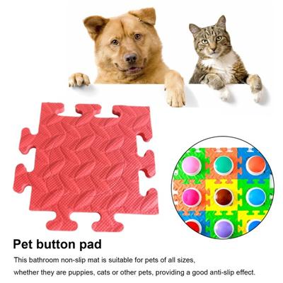 Pet Button Pad Anti-Slip Pet Communication Mat Innovative Innovative Pet Play Floor Mat for Home Bathrooms