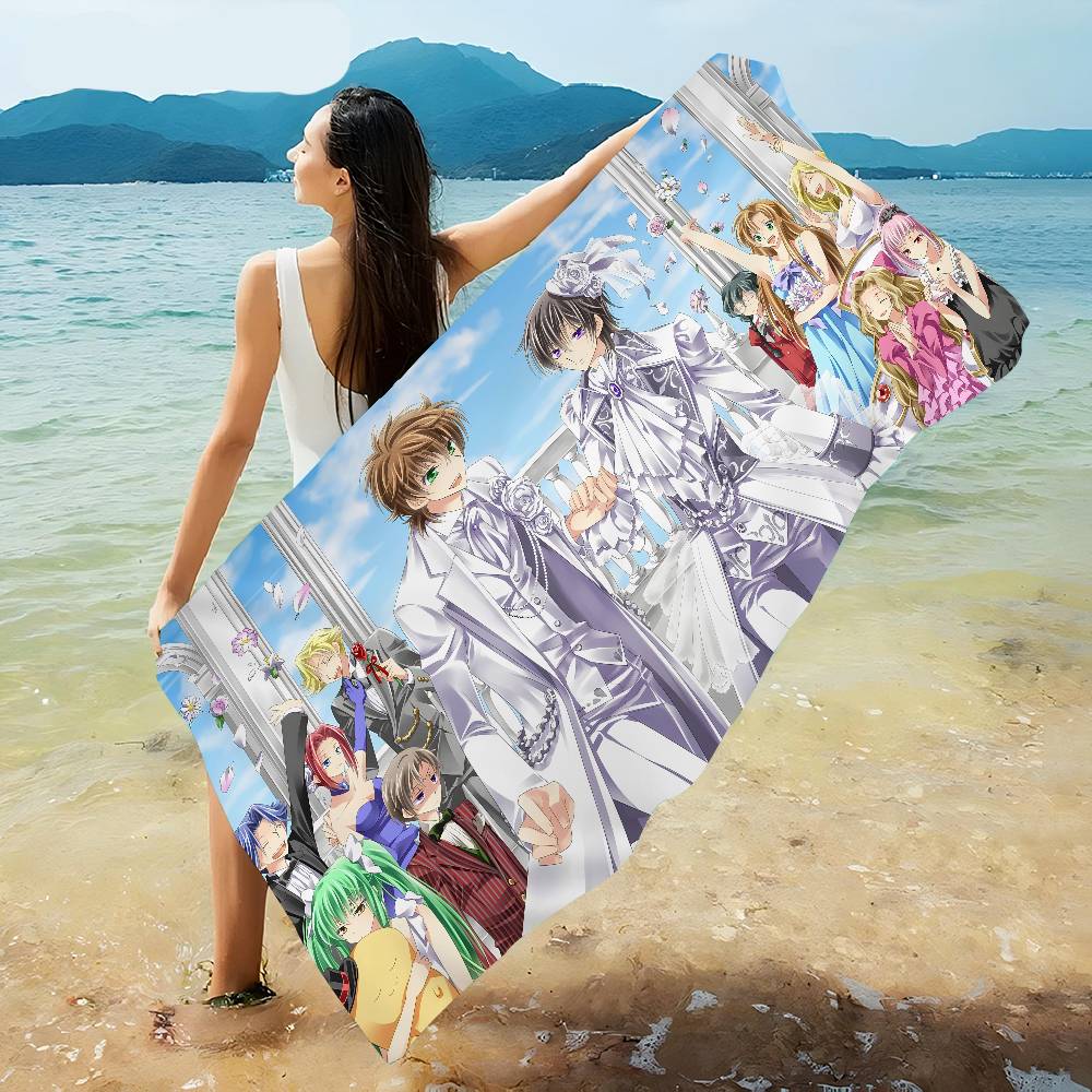 Classic Mecha Anime C-Code G-Geass Microfiber Beach Towel Absorbent Quick dry Soft Yoga Swimming Resort Mountain Climbing Towel