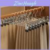 Modern Stainless Steel Pants Hanger With Nonslip Clamps For Home Clothes Organization