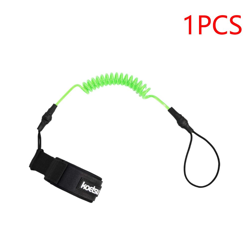 Coiled Bodyboarding Leash TPU Material Strong Cord Stand UP Paddle Board Leg Rope Stretchable for Fishing Tools Rods Strap