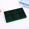 Velvet Jewelry Box – Ring and Earring Tray with Bracelet Compartment