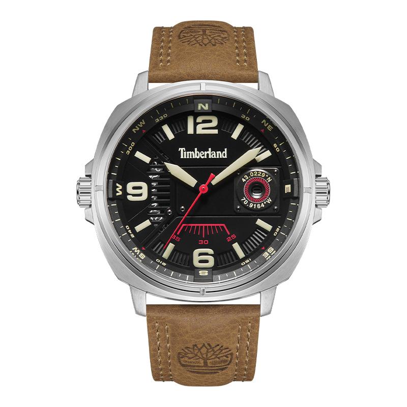 

Timberland Breakheart Series Watch Quartz Movement Leather Strap Black Dial Men watches TDWGB2201402 TDWGB2201402