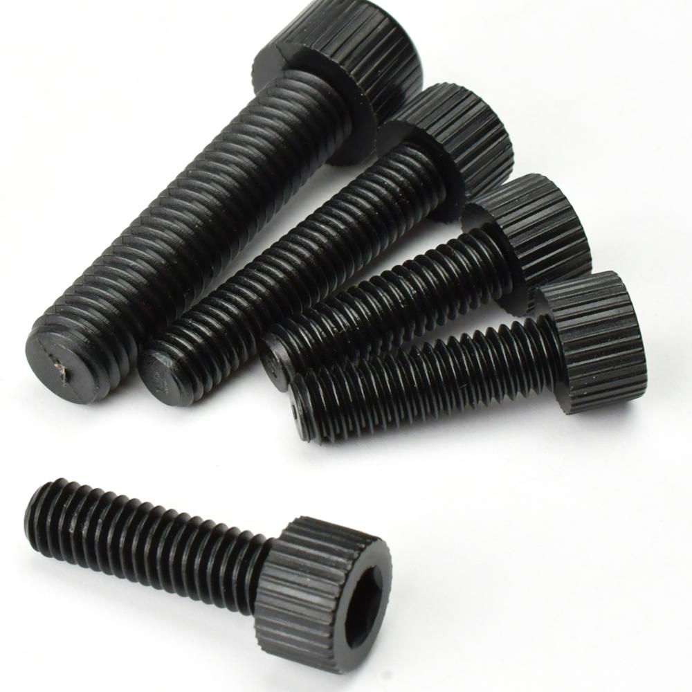 10-200 Stück Nylon Sechskantschraube M3 M4 M5 M6 M8 M10 M12 Schwarz/Weiß Sechskantkopfschraube Senkkopf Rändelkopf Isolierkunststoffbolzen