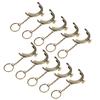 10pcs Semicircle Shape Purse Frame Clasp Metal DIY Purse Frame Kiss Clasp Lock  For Purse Making